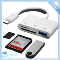 YIXIO โทรศัพท์สมาร์ท แฟลชไดรฟ์ดิสก์ การถ่ายโอนข้อมูล เครื่องอ่านการ์ด USB Type-C อะแดปเตอร์ OTG ไมโคร USB