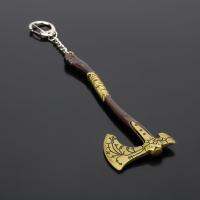 of War 4 keychain Kratos Leviathan Axe shape gift Men Holder Trinket Chains