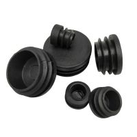 【Applied】 1/2/5/10/20pcs 12mm 76mm Black Plastic Round Caps Inner Plug Protection Gasket Dust Seal End Cover Caps For Pipe Bolt Furniture