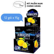 HSD 7 2025 Hộp 12 gói Kẹo ngậm Himalaya Salt hương chanh muối bạc hà the