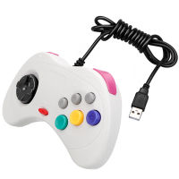 สำหรับ Saturn Style USB Gamepad Controllers 6ปุ่ม1.5เมตร USB Wired Gamepads สำหรับ PC Computer Gaming