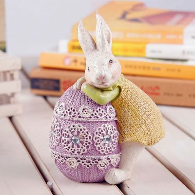 Easter Gift Cute Rabbit Bedroom Room Rabbit Sculpture Home Holiday Party Childrens Room Decoration Small Ornaments