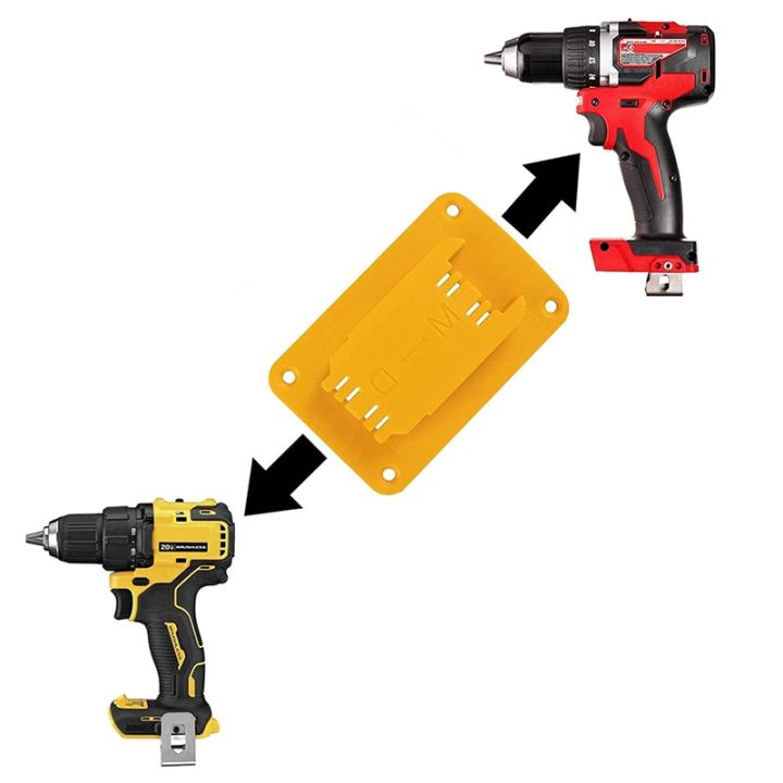 battery-base-and-tool-holder-for-dewalt-drills-20v-12v-and-m18-tools-yellow-pack-of-20