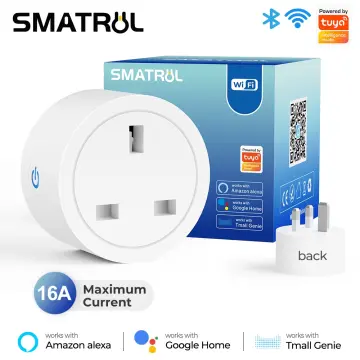 Wifi Smart Plug 20A With Power Monitor Eu Plug Smart Life Control (Blue) 