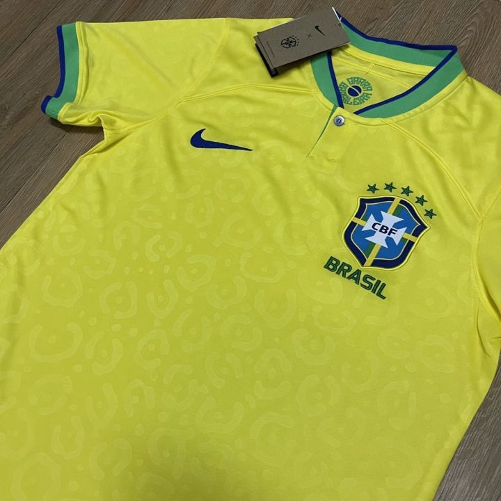 ผู้ชาย22-23บราซิลหน้าแรก-futebol-เครื่องแบบบุรุษเสื้อฟุตบอล-aaa