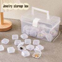 ◊◕ Mini portable storage box jewelry earrings necklace jewelry box accessories box plastic small parts box medicine box