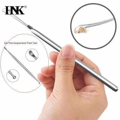 1Pc Ear Tools Stainless Steel Silver Earpick Wax Remover Curette Cleaner Health Care Tools Ear Pick Handle Design