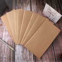 Creative Kraft Paper Traveler Notebook Inside Page Diary Notebook Blank Line Book Note Books Pads