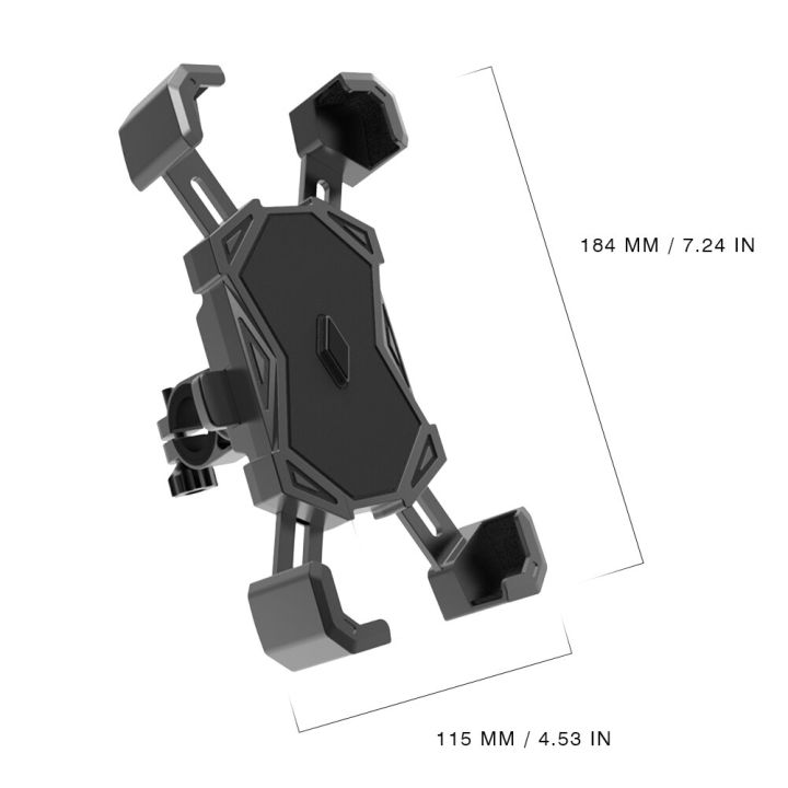 ตัวยึดที่ตั้งโทรศัพท์มือถือป้องกันการตกกระแทก360องศาสำหรับจักรยานไฟฟ้ามอเตอร์ไซค์รองรับโทรศัพท์มือถือ