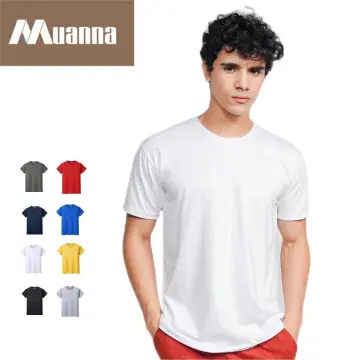 simple drifit t shirt Men & Women American size Plain Dark color top men s  apparel Crew neck Round