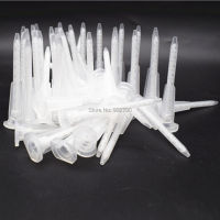 100pcs กาวอีพ็อกซี่ Applicator Mixer ผสมหัวฉีดผสมอีพ็อกซี่เรซิ่นกาว AB กาวอะคริลิคตลับหมึกผสมเคล็ดลับหัวฉีด-SYSH STORE