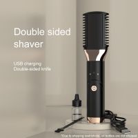 ZZOOI Double Side Shaver for Men Women USB Charging Painless Hair Removal Epilator Body Face Leg Hand Trimmer Barber Razor