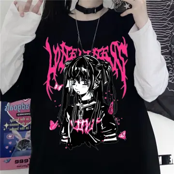 Y2k Aesthetic Grunge Goth T-shirt Tee Female Clothing Y2k Graphic Print  Harajuku