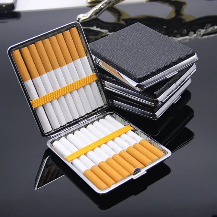 Cigarette Case ONLY/ Metal 18pcs Sticks Cigarette Case Pocket Friendly ...