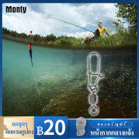 100PCS Monty อุปกรณ์ตกปลา แหวนตกปลา Strength 26Lb-500Lb เงินความแข็งแรงสูงลูกปืนหัวบอลหมุนได้ Jig Solid Welded แหวนน้ำเค็มอุปกรณ์สแตนเลสแหวน Snaps