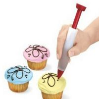 【☊HOT☊】 ju069 คุกกี้เค้กปากกาจานซิลิโคนพกพาครีมขนมอบเครื่องมือหลอดแต่งหน้าเค้กไอซิ่งช็อคโกแลต