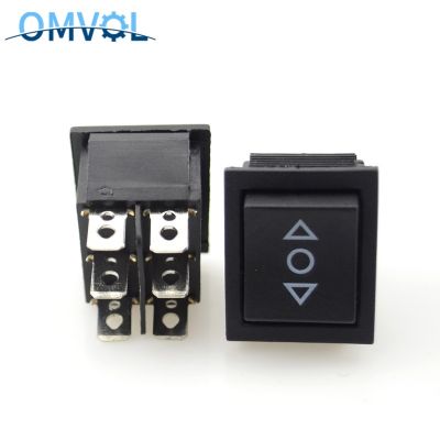 5pcs Momentary Rocker Switch 6 Flat Pins Double Sides Spring Return To Middle After Released
