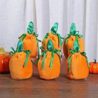 1pc Candy Bag Chocolate Bag Bucket Bag Storage Bag Velvet Candy Bag Pumpkin Candy Bag Halloween Candy Bag