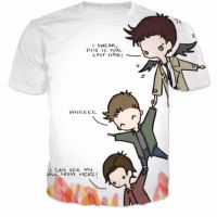 【Love as before】 Supernatural Cas Dean และ Sam T เสื้อผู้หญิงผู้ชายแฟชั่น3D T เสื้อสไตล์ฤดูLove as beforeแฟชั่น Harajuku Top Tees เสื้อผ้า