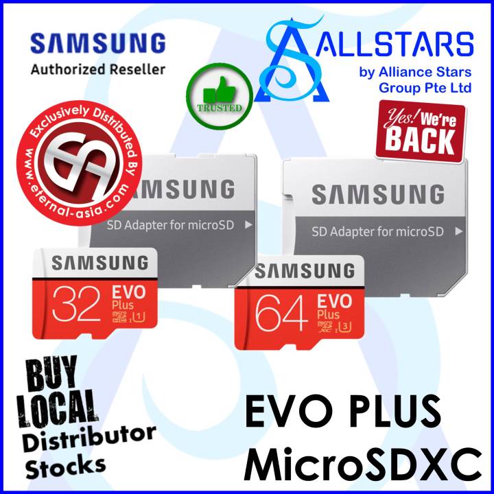 EVO Plus microSDXC Memory Card 64GB Memory & Storage - MB-MC64HA