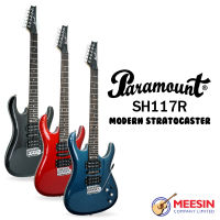 PARAMOUNT รุ่น SH117R กีตาร์ไฟฟ้าทรง Modern Strat 24 เฟร็ด บอดี้ไม้เบสวูด คอเมเปิ้ล ฟิงเกอร์บอร์ดโรสวูด HSH ฟรี! ชุดของแถม