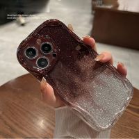 Suitable For iphone 11 14proMax 13Pro 12Pro Thickened soft silicone transparent glitter gradient phone case for 12 13 14 pro max Fall prevention TPU cover