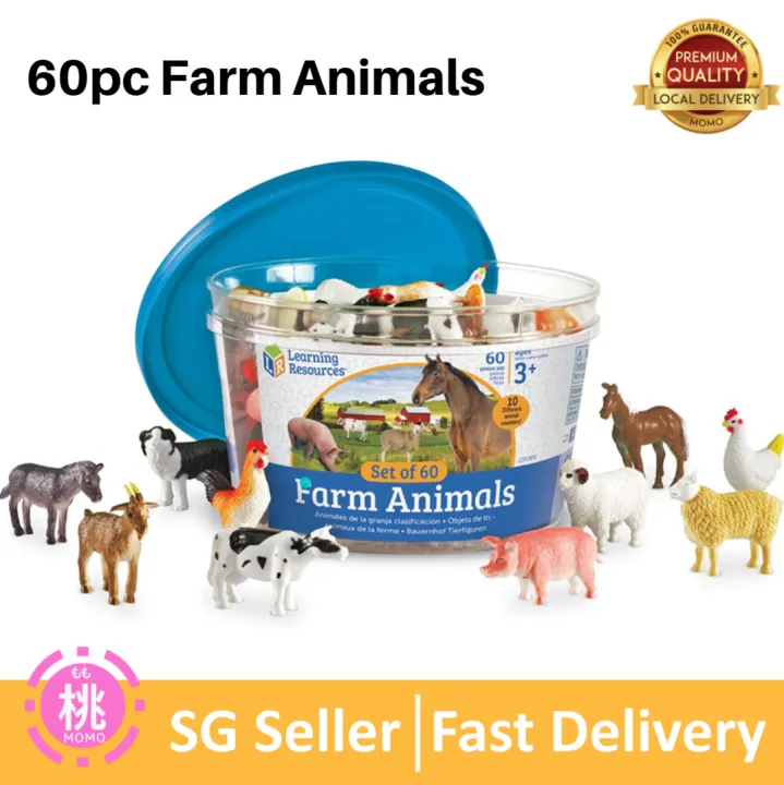 Learning Resources Farm Animal Counters, 10 Different Animals, Set of 60,  Ages 3+ | Lazada Singapore