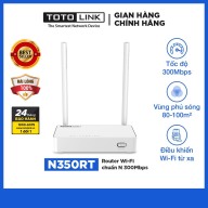 Bộ phát Wifi TOTOLINK - Router Wi-Fi chuẩn N 300Mbps N350RT thumbnail