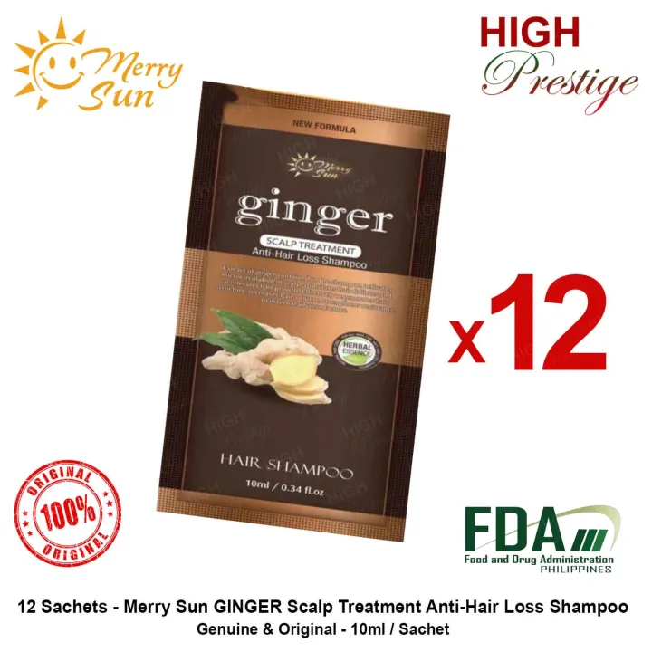 Merry Sun Ginger Scalp Treatment Anti Hair Loss Shampoo 10ml per sachet