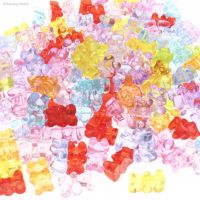 CHONGAI 50Pcs Cross Hole Gummy Bear Beads Transparent Beads For Making Bracelet Charms Necklace 8X12mm