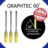 ใบมีดตัดสติ๊กเกอร์ GRAPHTEC จำนวน 1 กล่อง มี 3 ใบ ขนาด 60 องศา