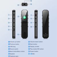 32GB Digital Voice Recorder Built-in Speaker with MP3 Player, HD Recording Voice for Lecture Interview Meeting