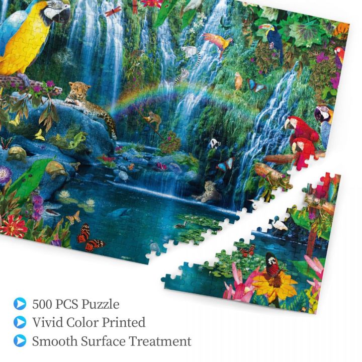 parrot-tropics-wooden-jigsaw-puzzle-500-pieces-educational-toy-painting-art-decor-decompression-toys-500pcs