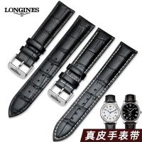 นาฬิกา Longines สายหนังพร้อมนาฬิกา L2 ของแท้สำหรับบุรุษและสตรี ช่างฝีมือที่มีชื่อเสียง ระยะข้างขึ้นข้างแรมแปดเข็ม หัวเข็มขัดรูปธง Concas อันสวยงาม 20 มม.