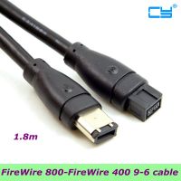 FireWire 9 PIN ถึง6 PIN 800 400 9-6 9ขา/6พินไฟร์ลวด800สายดับเพลิง400 9-6สายมาตรฐาน IEEE 1394B 1.8M 6FT