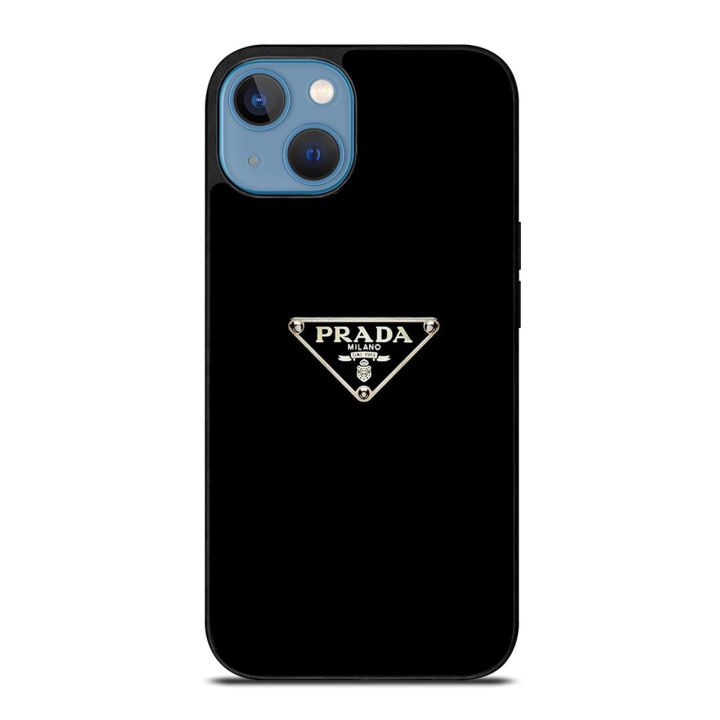 Fashion Prada① Black pattern Phone Case Huawei Samsung IPhone 14