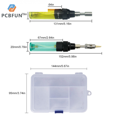 pcbfun ไร้สายแบบพกพาเครื่องมือทำความร้อนเครื่องเชื่อมเหล็กไฟฟ้า Blow ปากกาไฟฉายเชื่อมเครื่องมือ Anti-Static แหนบ