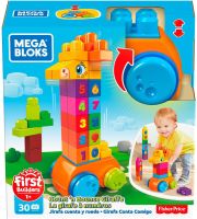 Mega Bloks บล็อคตัวต่อ เรียนรู้ตัวเลขกับพี่ยีราฟ  Count &amp; Bounce Giraffe (30 PCS ) ของเล่นเสริมพัฒนาการ 30 ชิ้น