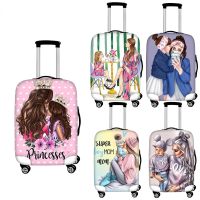 Cartoon Girls Queen Super Mom print luggage Cover Travel Accessories Trolley Suitcase Case Baggage Protective Covers