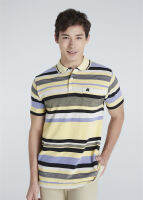 เสื้อโปโลแขนสั้นผู้ชายมีกระเป๋า Maximo Dente คอปก ลายริ้ว คลาสสิค สไตล์ยุโรป สำหรับผู้ใหญ่ รุ่น CV-80-3 เริ่มตั้งแต่Size S-8XL (jumbo)