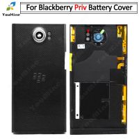 【❖New Hot❖】 diyi45718 ฝาครอบ Blackberry Priv ฝาหลังประตูพร้อมชิ้นส่วนฝาครอบเลนส์กล้องสำหรับ Blackberry Priv ที่อยู่อาศัยด้านหลัง