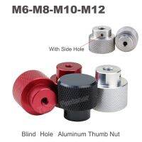 M6 M8 M10 M12 Aluminum Profile Hand Tighten Thumb Nut Blind Female With Side Hole Adjust Clamping Knob Manual Nut Screw Bolt Cap Hand Tool Parts Acces