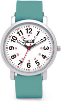 Speidel Original Scrub Watch™ for Nurse, Medical Professionals and Students – Various Medical Scrub Colors, Easy Read Dial, Military Time with Second Hand, Silicone Band, Water Resistant Teal