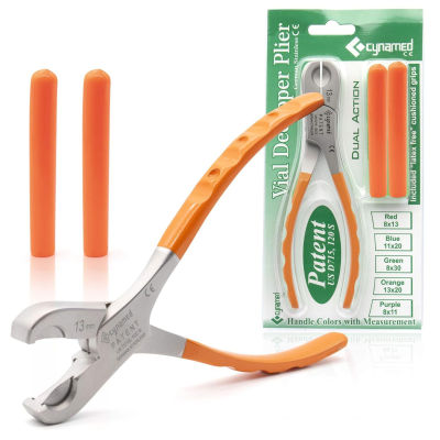 Cynamed Twin Action Decapper Pliers - Perfect for Decapping 13mm and 20mm Crimped Vials and Bottles
