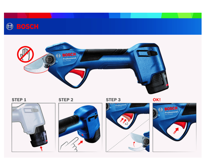 Bosch Secateurs Pro Pruner Cordless 12V Pruning Shear Battery Hand