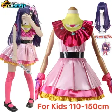 Anime Oshi No Ko Cosplay Ai Hoshino Ruby Akuamarin Arima Kana Costume Wig  Pink Lolita Dress Stage Skirt Halloween Party Outfit