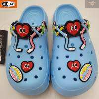 ADDA 2density รองเท้าแตะ รองเท้าลำลอง สำหรับผู้หญิง แบบสวมหัวโต รุ่น 5TD11W1 สีฟ้า SIZE 4-6