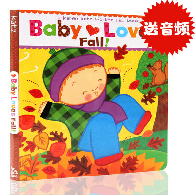 Original English Enlightenment baby loves fall!: A Karen Katz lift the flap book flipping through books, paper and board, baby love autumn, Karen Katz, four seasons, karenkatz