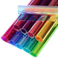 30x95cm Roll Holographic Iridescent Transparent Clear Tarpaulin Vinyl Fabric Magic Mirror PVC For Handbag Bow DIY  BH039 Cleaning Tools