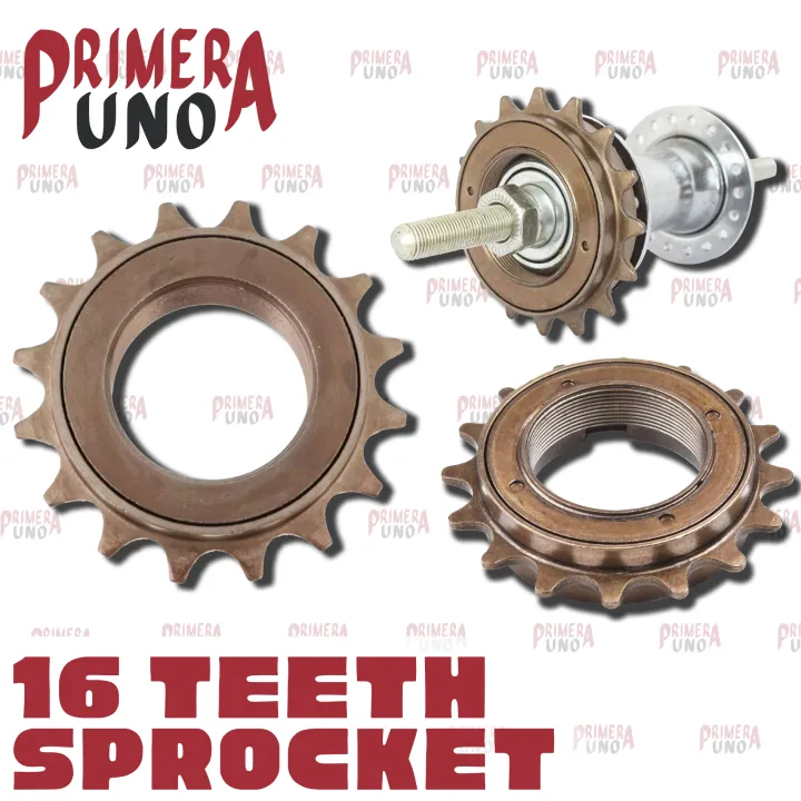Single Speed Sprocket 16T Freewheel Cycle Fittings 1/2\"x1/8\" 16 teeth